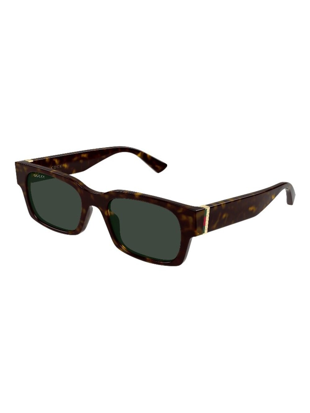 New Gucci Men's Sunglasses Havana Green Lens Injected Frame GG2084S 002 52